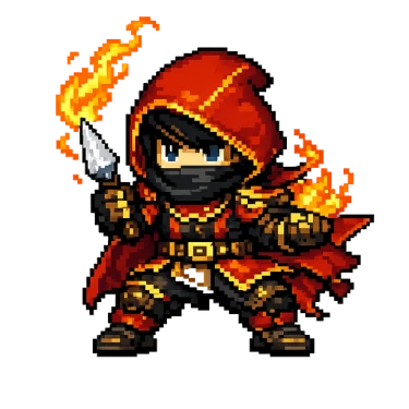 爆炎アサシン 立ち絵