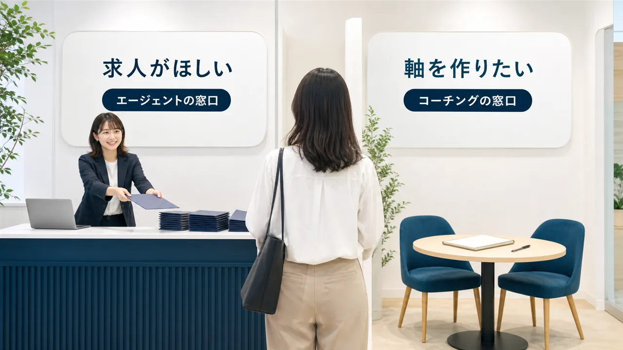 求人がほしい人の窓口と軸を作りたい人の窓口の対比